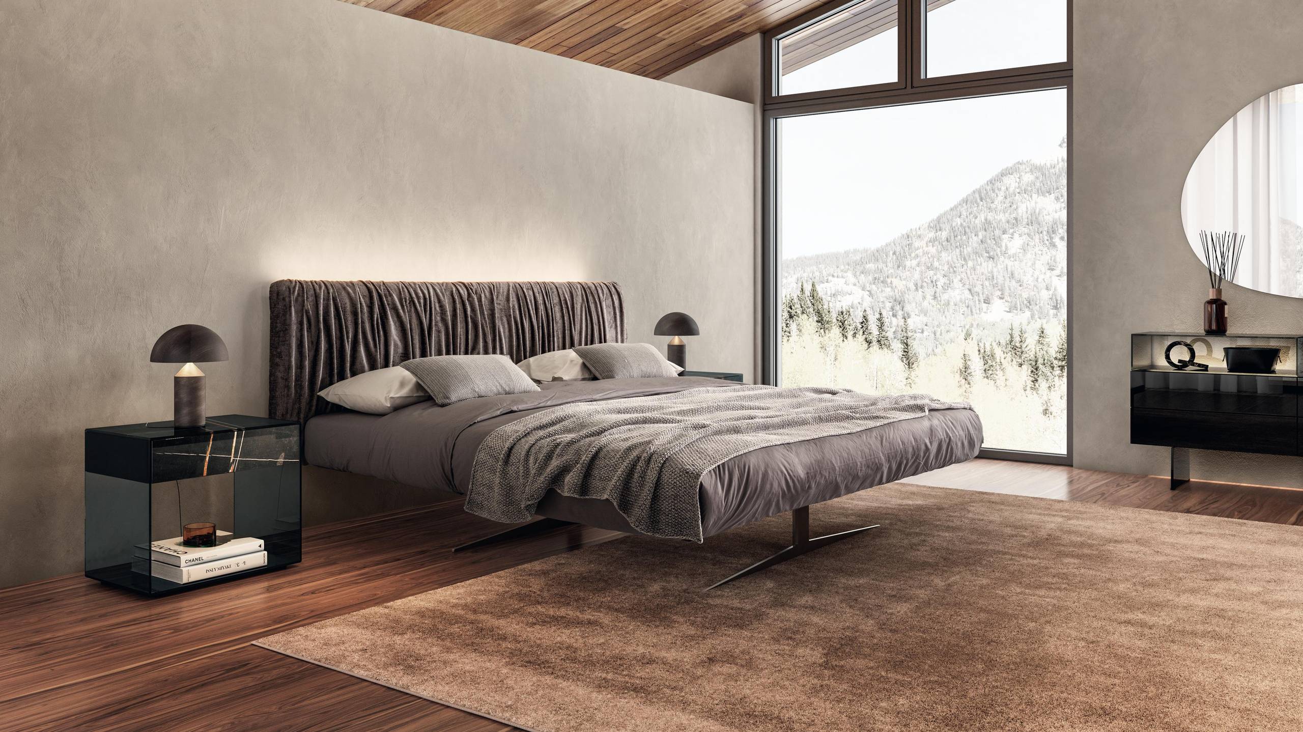 Bignotti-Interni-camera-da-letto-Lago-letto-Steel